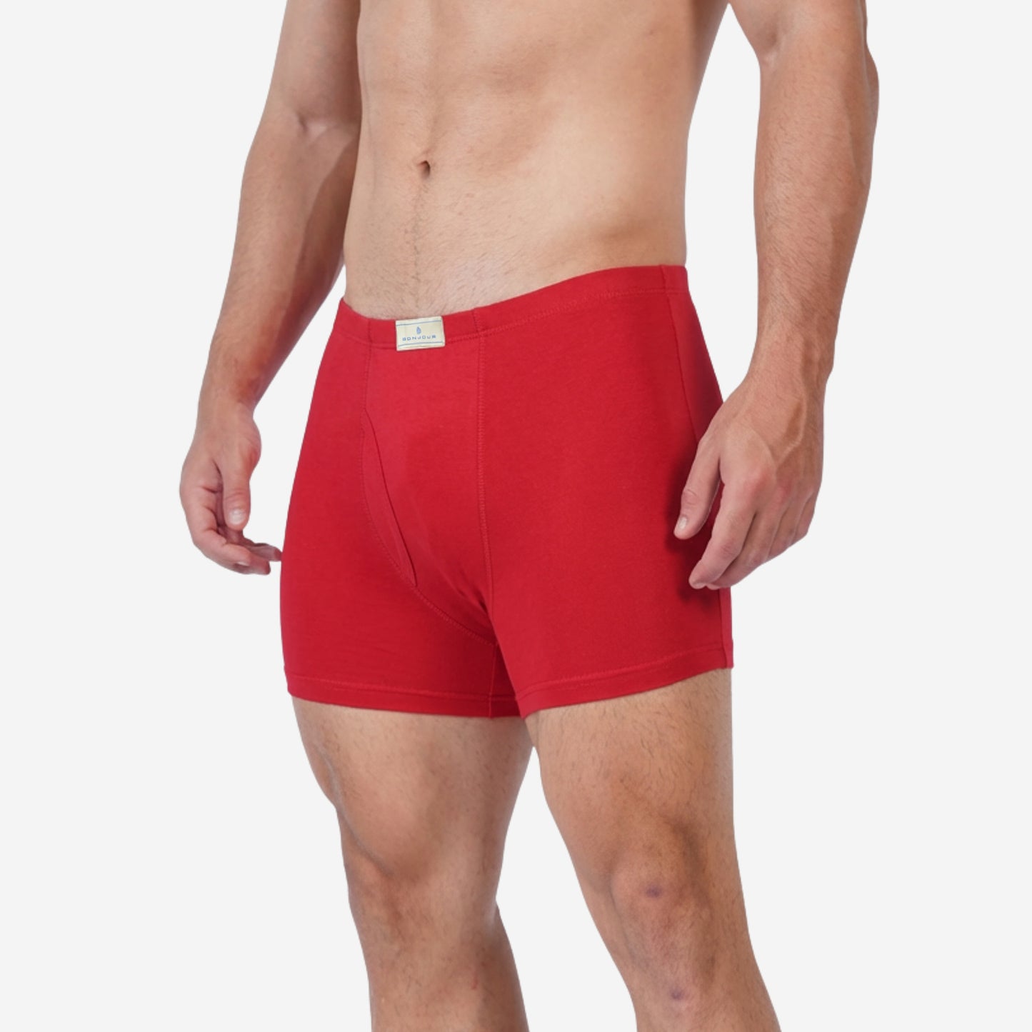 Men's Black & Red Cotton Comfort Trunk - Soft Breathable Everyday Innerwear (Pack of 2)