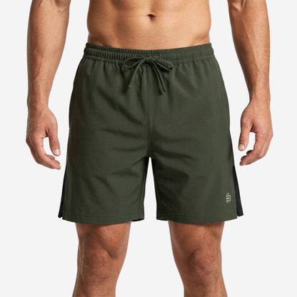 Men’s Olive Regular Fit Activewear Sports Shorts