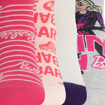 Barbie Anklet Girls Socks (Pack of 4)
