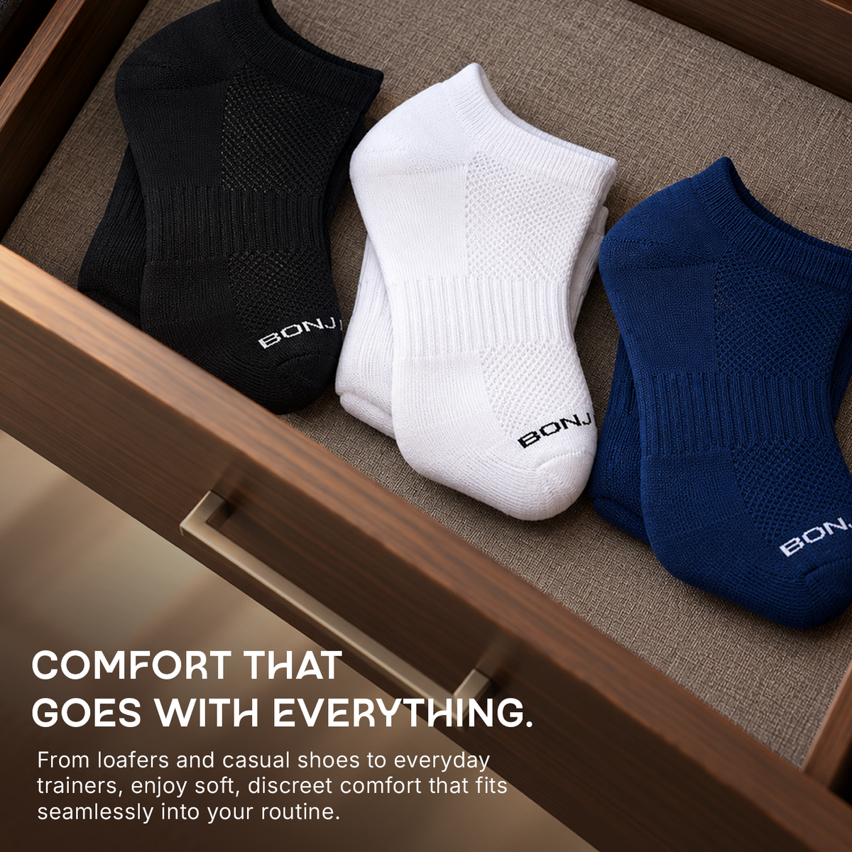 Bonjour Bamboo Secret Socks for Men