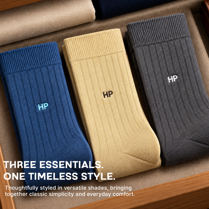 Hush Puppies Men's Cotton Crew Rib Socks - Pack of 3