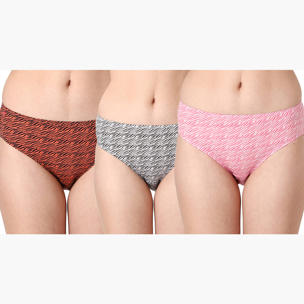 Women Printed Panty - Pack Of 3