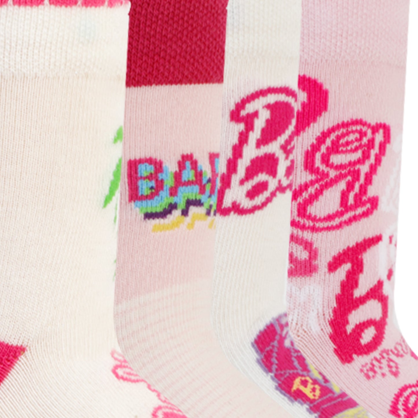 Barbie Newborn Baby Cotton Socks (Pack of 4)