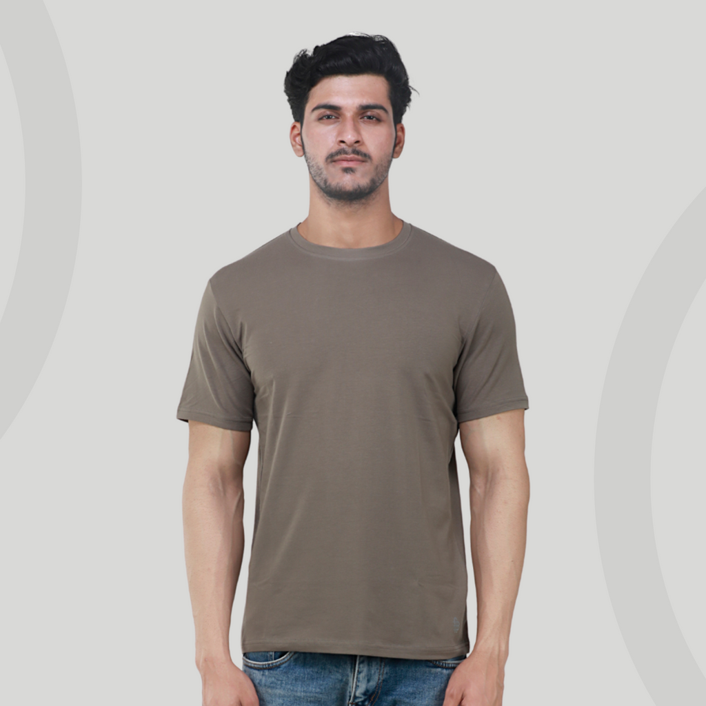 Dark Forest Round Neck Half Sleeves T-Shirt for Men
