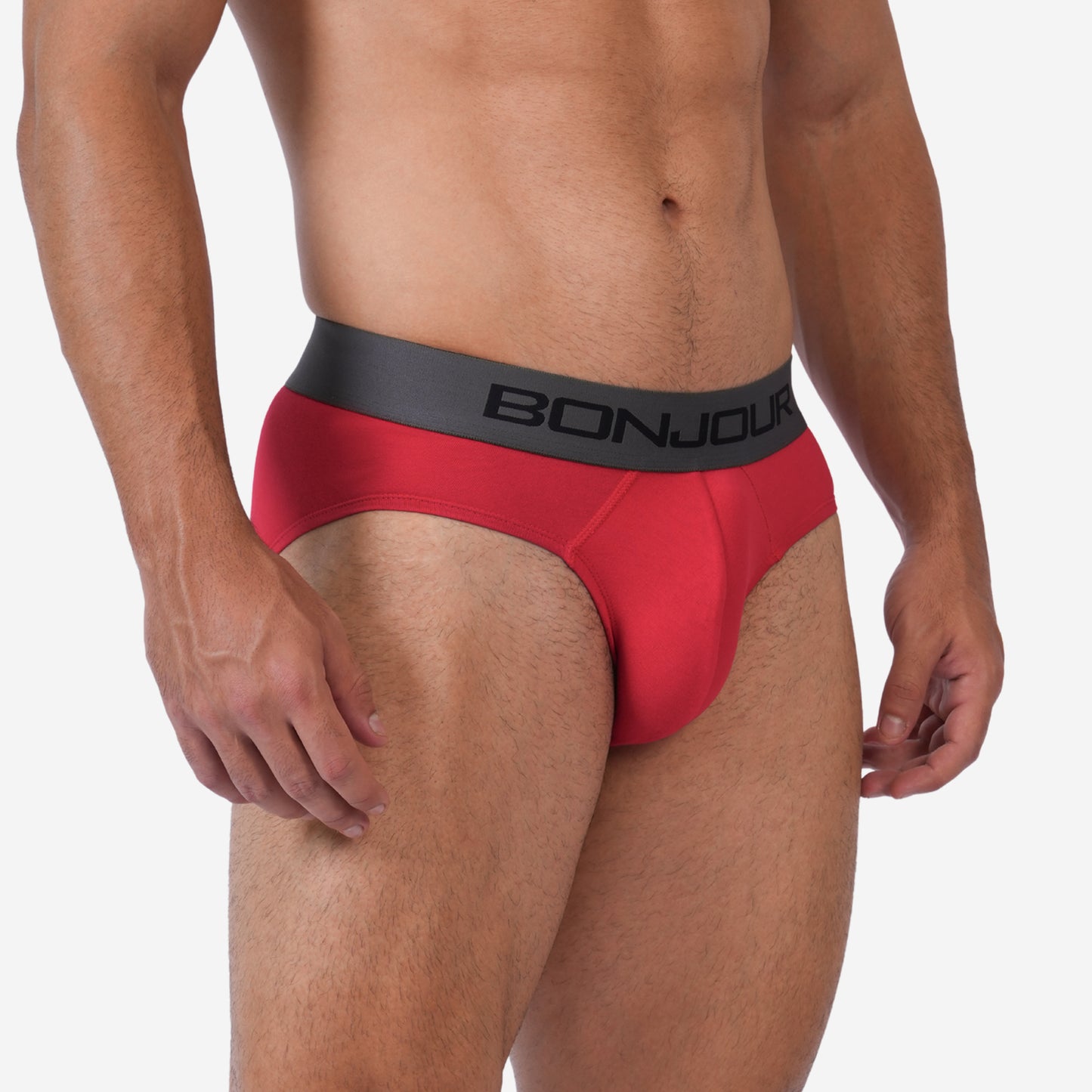 Men's Red Cotton Comfort Briefs - Soft Breathable Everyday Innerwear (Pack of 1)