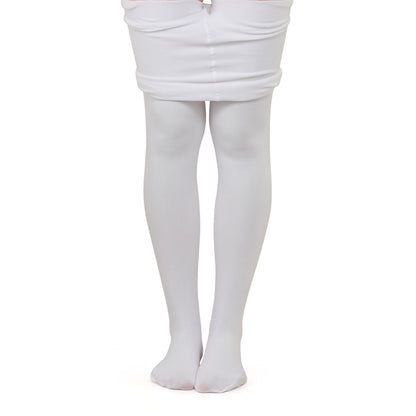 Warm Velvet Tights for Girls (White)