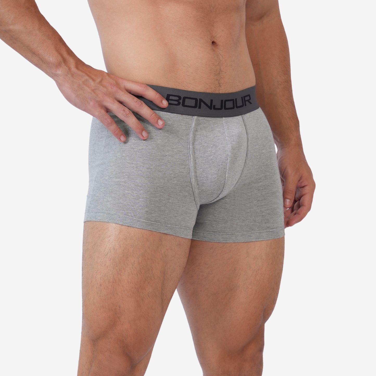 Men's Grey Cotton Comfort Trunk - Soft Breathable Everyday Innerwear (Pack of 1)