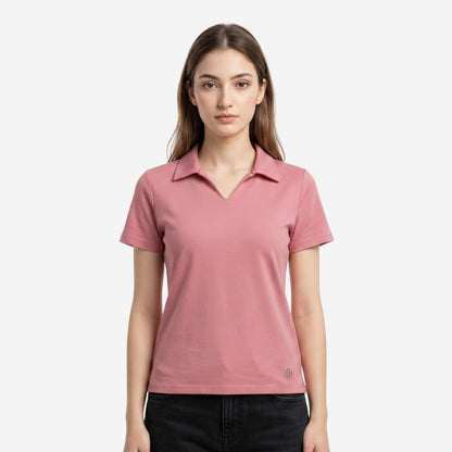 Women’s Solid Onion Polo Half Sleeve T-Shirt