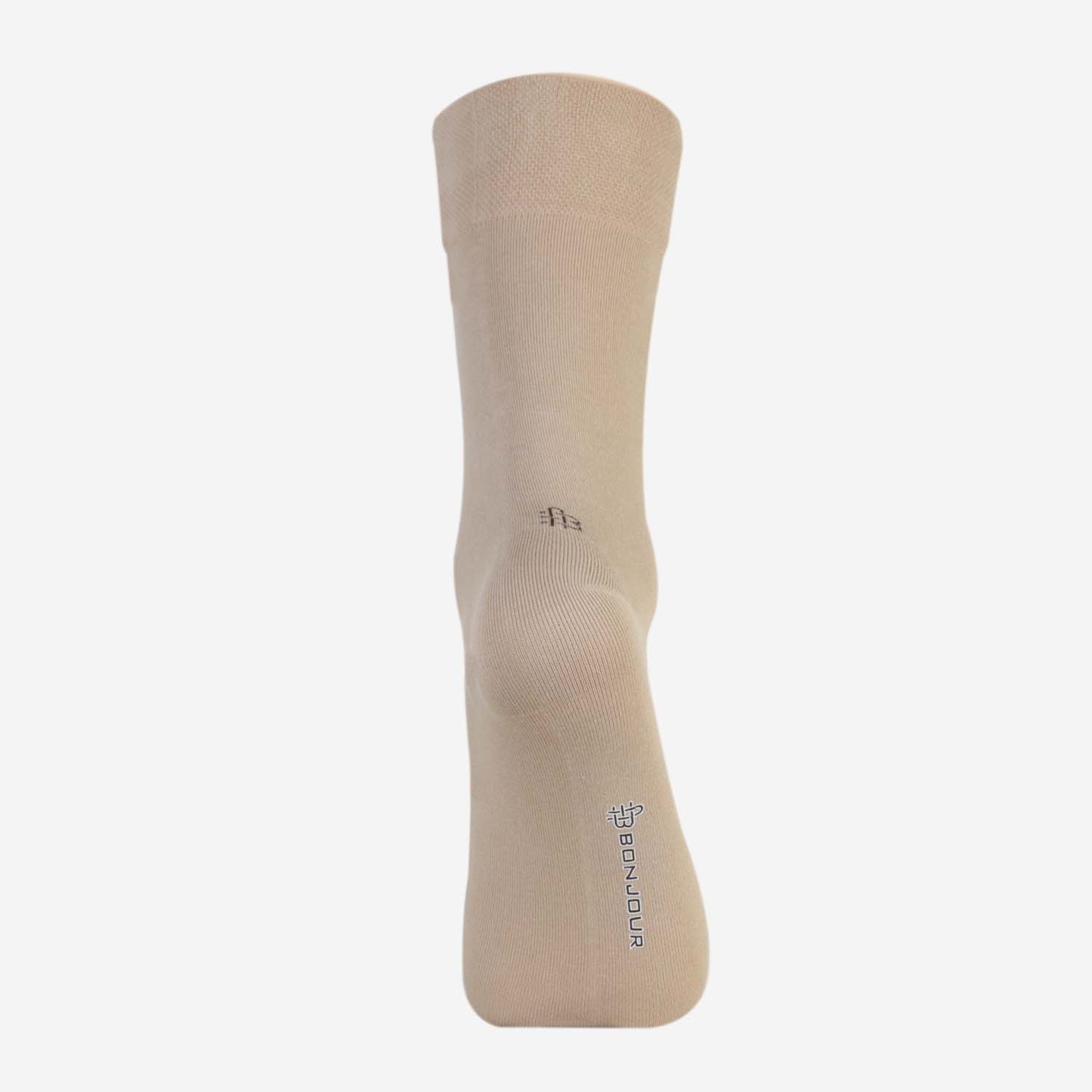 Men Cotton Odour Free Plain Socks (Oyster)