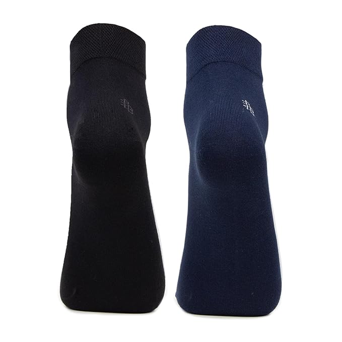 Men Club Class Anklet Socks (Black & Navy Blue, Free size)