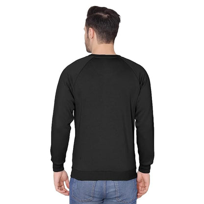 Bonjour Men's Round Neck Full Sleeves Regular Fit Solid Sweatshirt