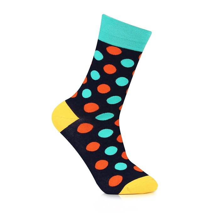 Men's Multicolor Polka Dots Designer Socks