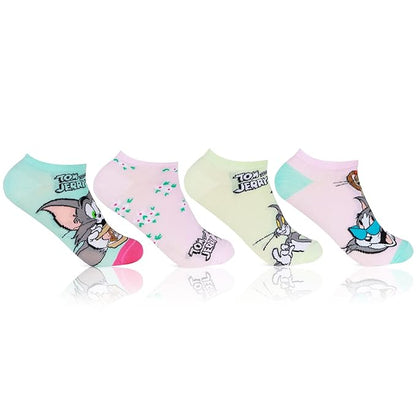Tom & Jerry  Fashion Cotton Socks For Women -Pack Of 4