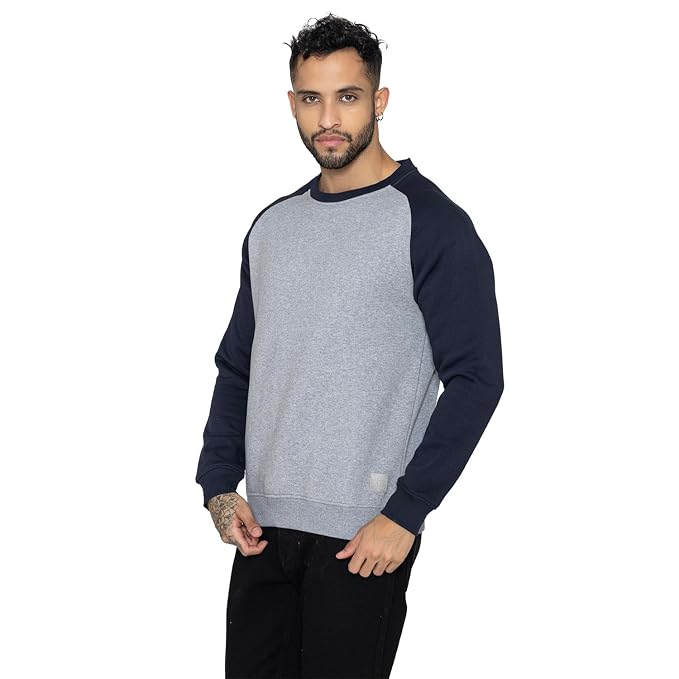 Men's Round Neck Sweatshirts - (Grey)