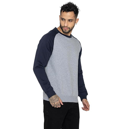 Men's Round Neck Sweatshirts - (Grey)