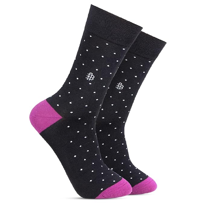 Black Molecule Formal Socks