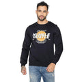 Men's Black Graphic Printed Crew Neck Sweatshirt – Stay Humble Hustle Hard