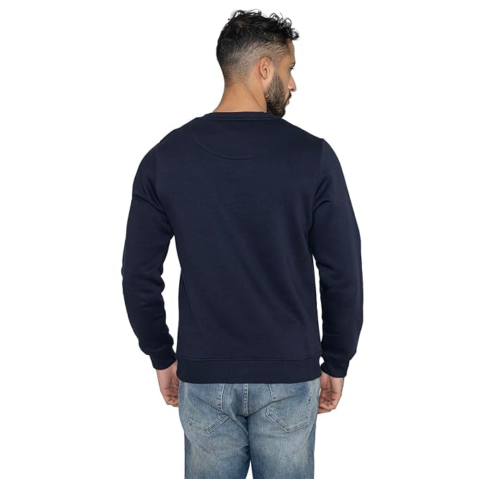 Men's Navy Graphic Printed Crew Neck Sweatshirt – Fight For Your Right