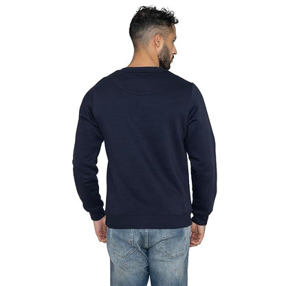 Men's Navy Graphic Printed Crew Neck Sweatshirt – Fight For Your Right