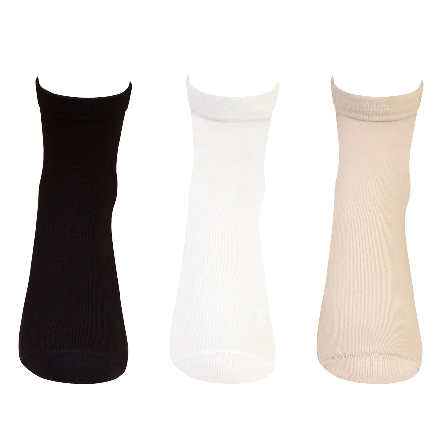 Women Silken Anklet Socks - 3 Pairs