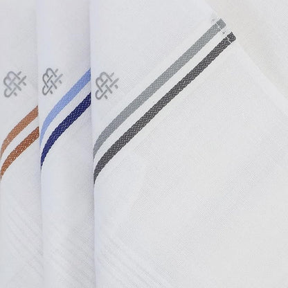 Men's Premium 100% Pure Cotton Handkerchief (Pack of 6)