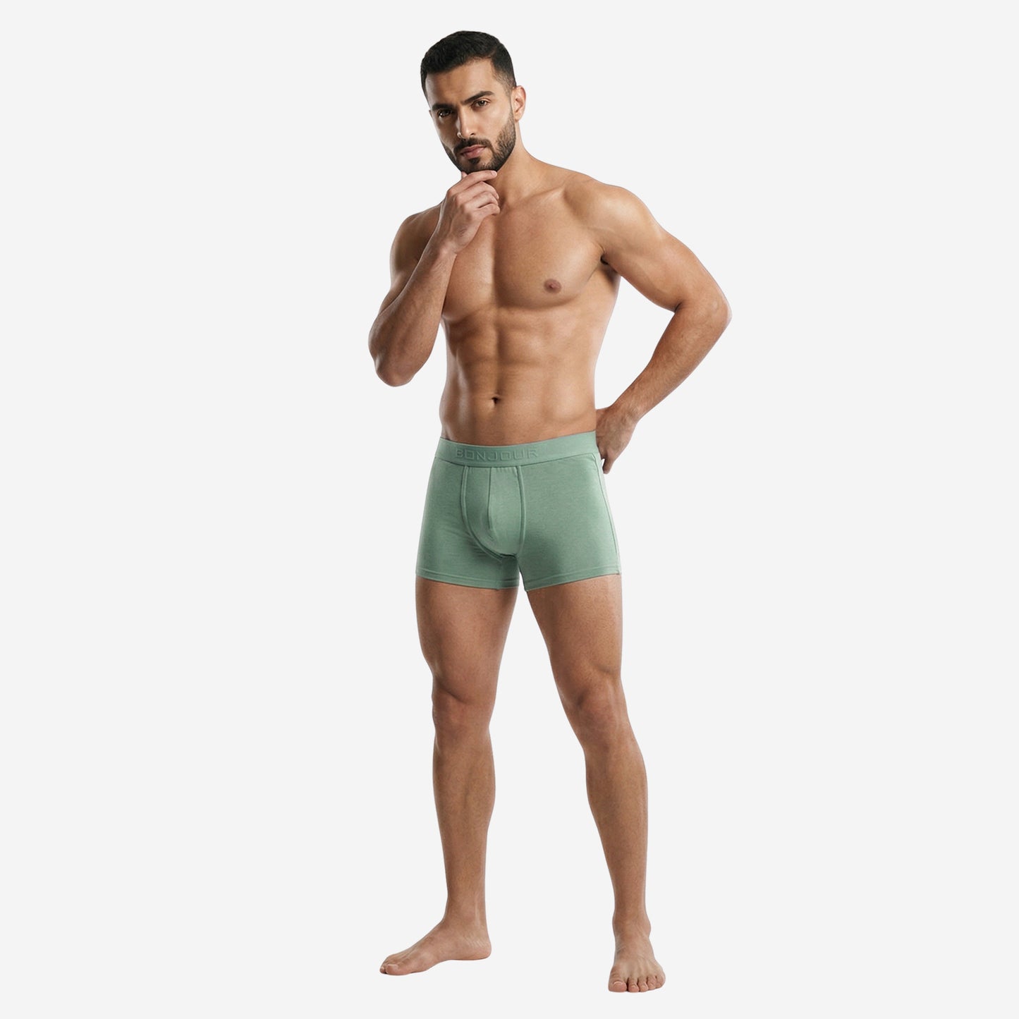 Men’s Bamboo Trunk Ultra Soft, Odour Free - Sage Green (Pack of 1)