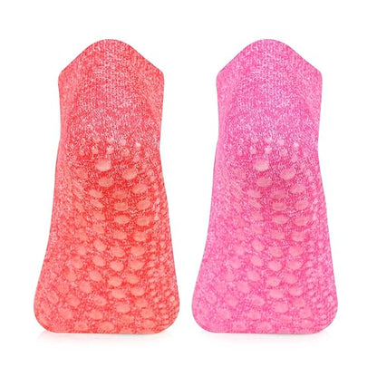 Girls Anti-Skid (Gripper) Yoga Socks In Combo - Pack Of 2