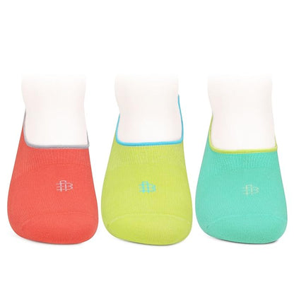 Unisex Multicolor Cotton Footlets Socks -Pack Of 3