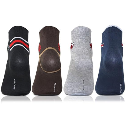 Men Colorful Ankle Socks  - Pack Of 4