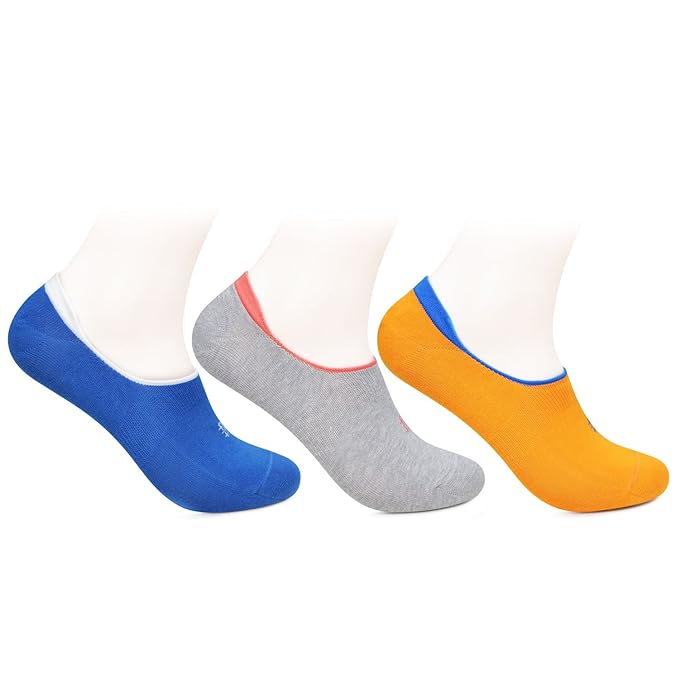 Girl's Cotton Economy Foot-let Socks (Multicolour, 6) - Pack of 3