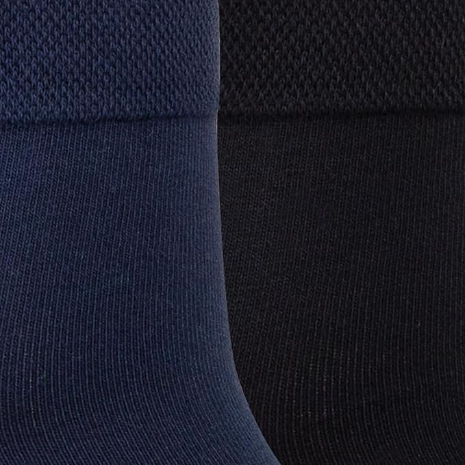 Men Club Class Anklet Socks (Black & Navy Blue, Free size)