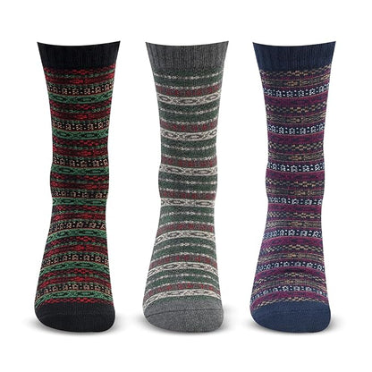 Men’s Nordic Socks – Crew /Calf Length - Pack of 3