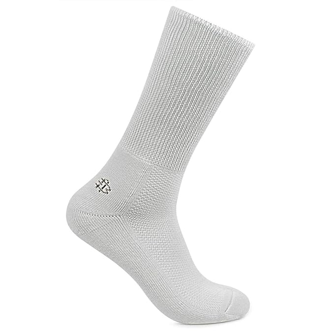 Men's Diabetic Socks (Light Grey)