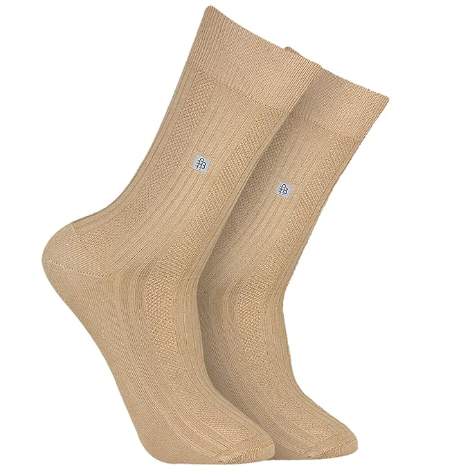 Men's Cosmic Ribbed Formal Socks - Tender Green