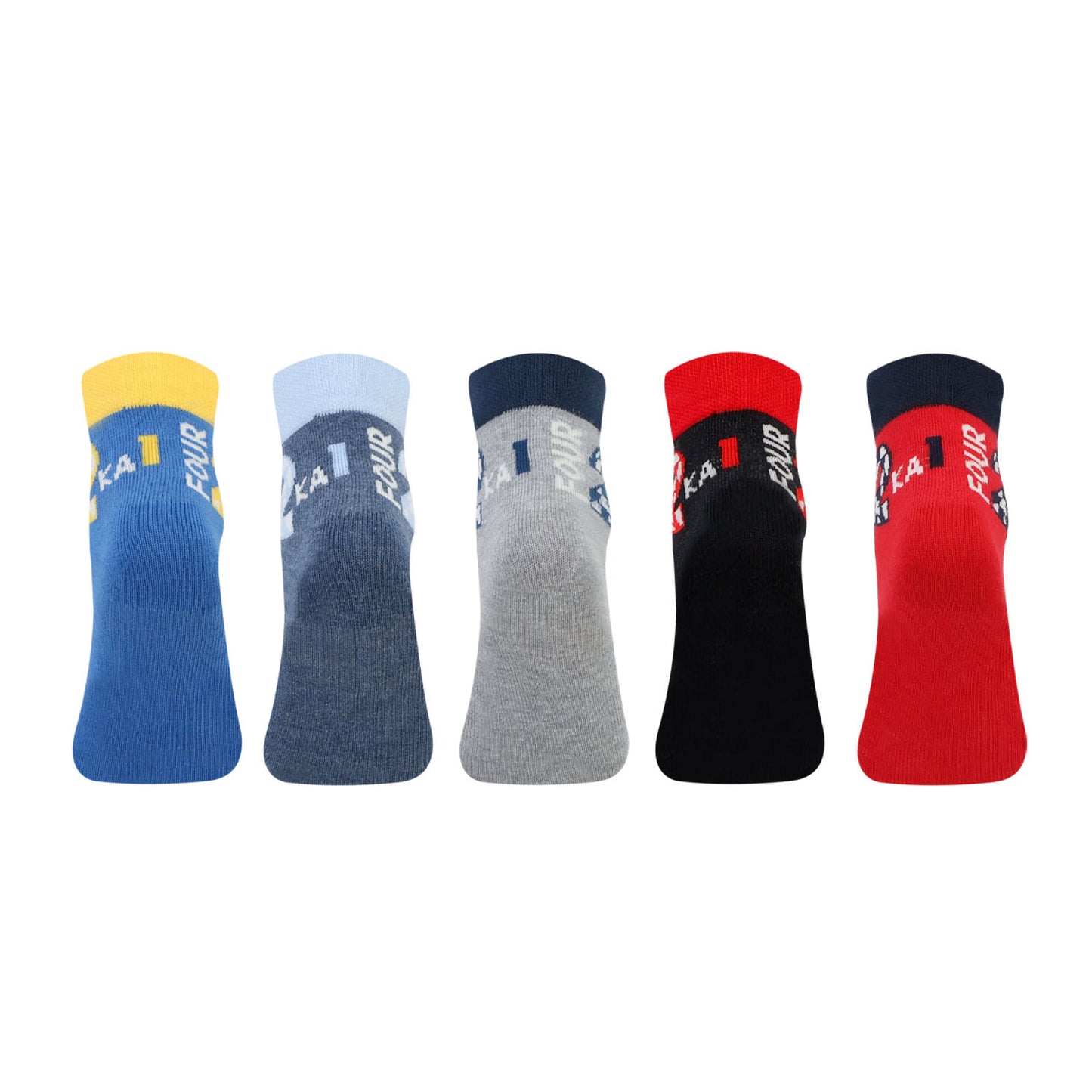 Kids Fancy Ankle Socks for Boys Pack of 5