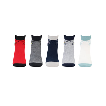 Kids Fancy Ankle Socks for Boys Pack of 5