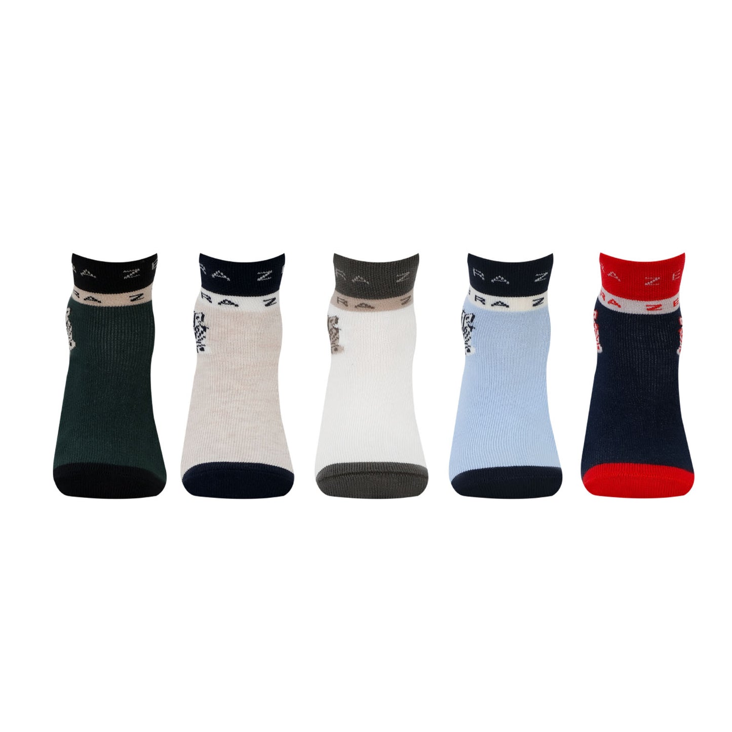 Kids Fancy Ankle Socks for Boys Pack of 5