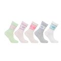 Kids Fancy Crew Socks for Girls Pack of 5