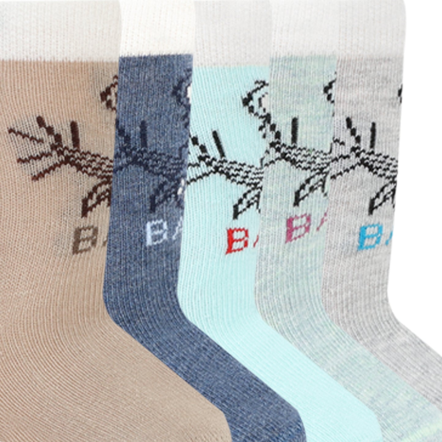 Poochie Baby Kids Socks for Infants Pack of 5