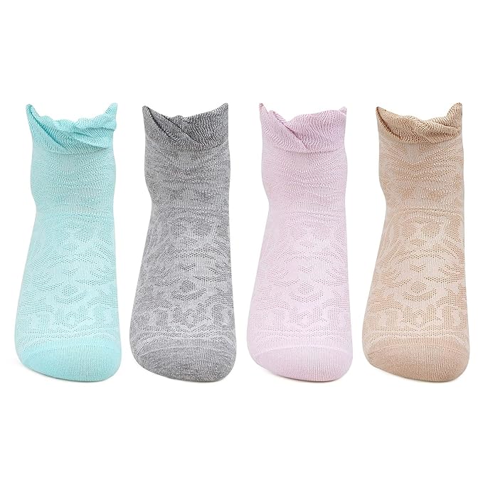 Women Ankle Length Fashion Socks-Pack Of 4