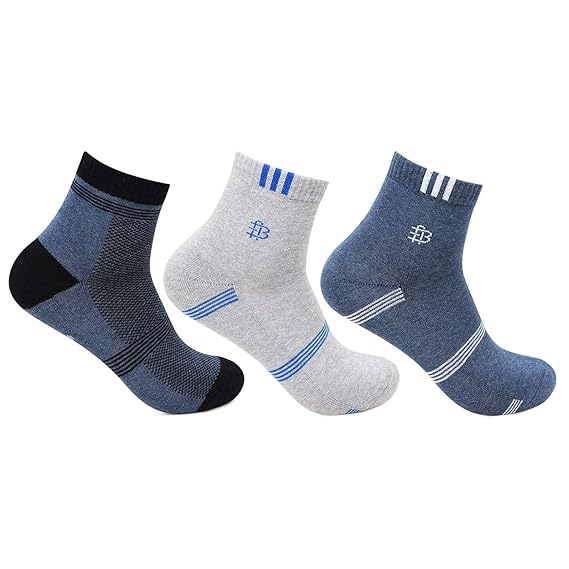 Men Cushioned Cotton Ankle Sports Socks Pack of – BONJOUR