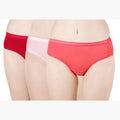 Women's Cotton & Lycra Briefs Hipster Panties-(PO3) (Color:- Assorted)