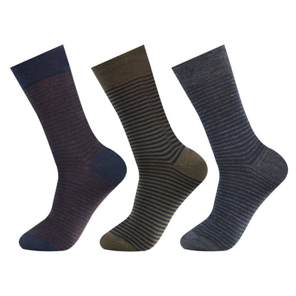 Men Non-Terry Woolen Crew Socks - Pack of 3