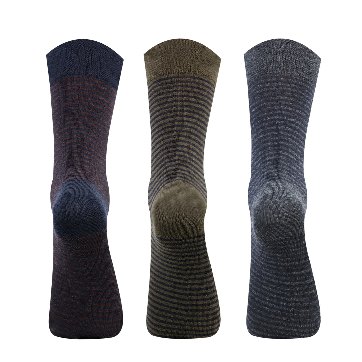 Men Non-Terry Woolen Crew Socks - Pack of 3