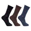 Men Non-Terry Woolen Crew Socks - Pack of 3