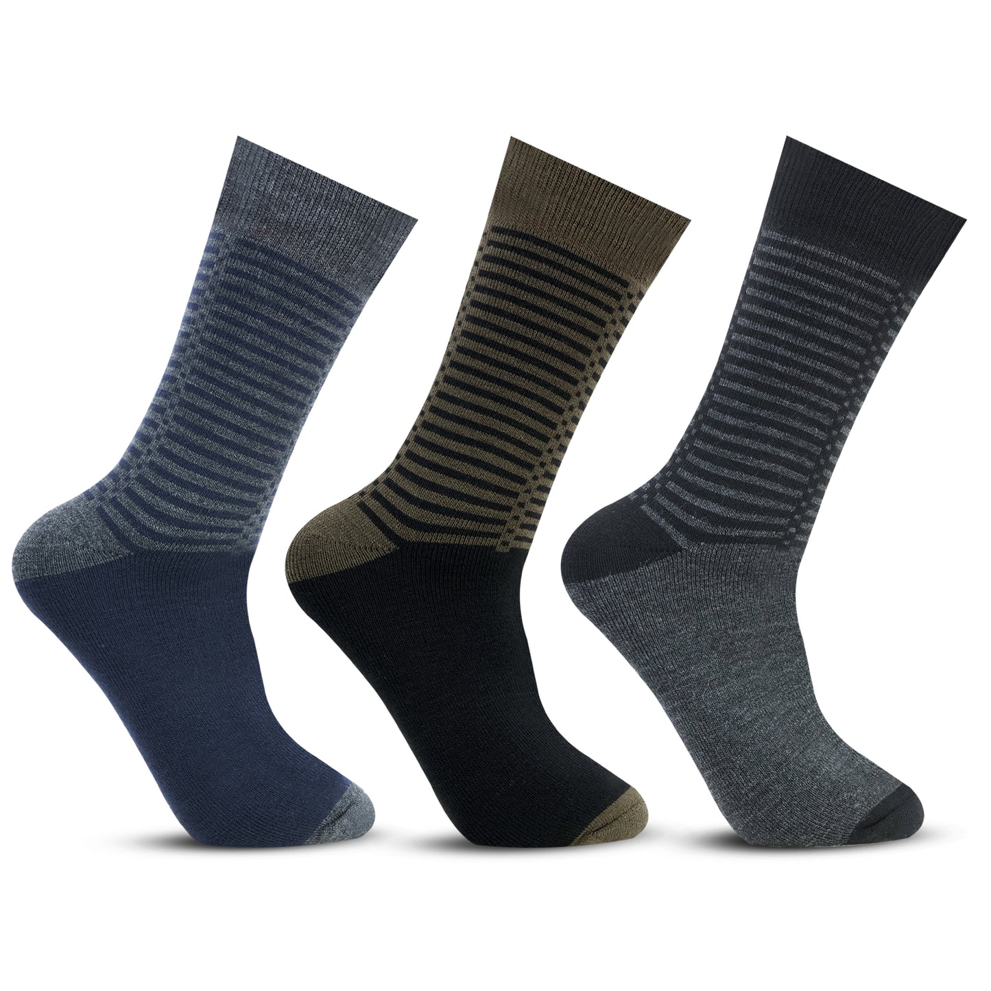 Men Woolen Socks Pack of 3 – Warm & Comfortable Winter Socks