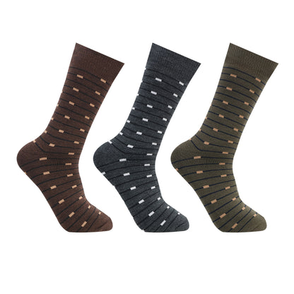 Men’s Terry Woolen  Crew Socks - Pack of 3