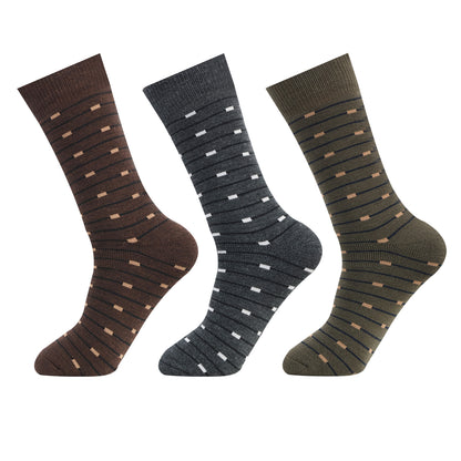 Men’s Terry Woolen  Crew Socks - Pack of 3