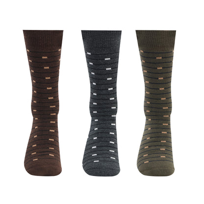 Men’s Terry Woolen  Crew Socks - Pack of 3