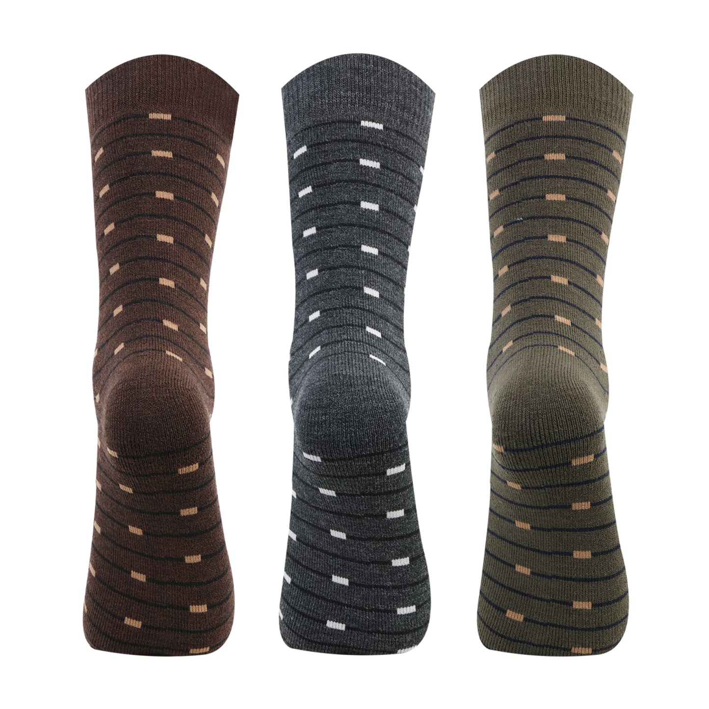 Men’s Terry Woolen  Crew Socks - Pack of 3